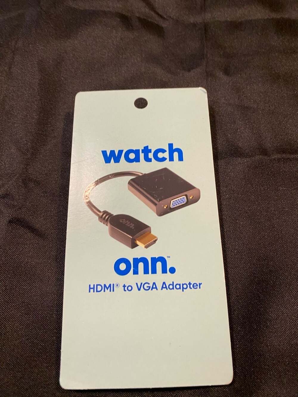 onn. HDMI to VGA Adapter, 1080p Support, Model 100009493